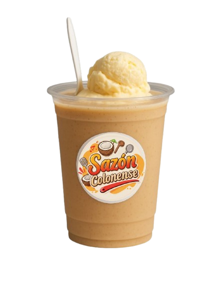 Home chicheme con helado sin fondo